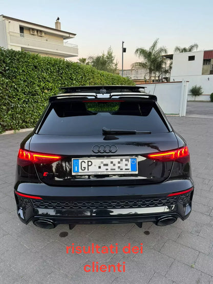 0974✨SPOILER ADATTO PER AUDI A3 8Y 2020+ LOOK NERO LUCIDO DESIGN SPORTIVO✨