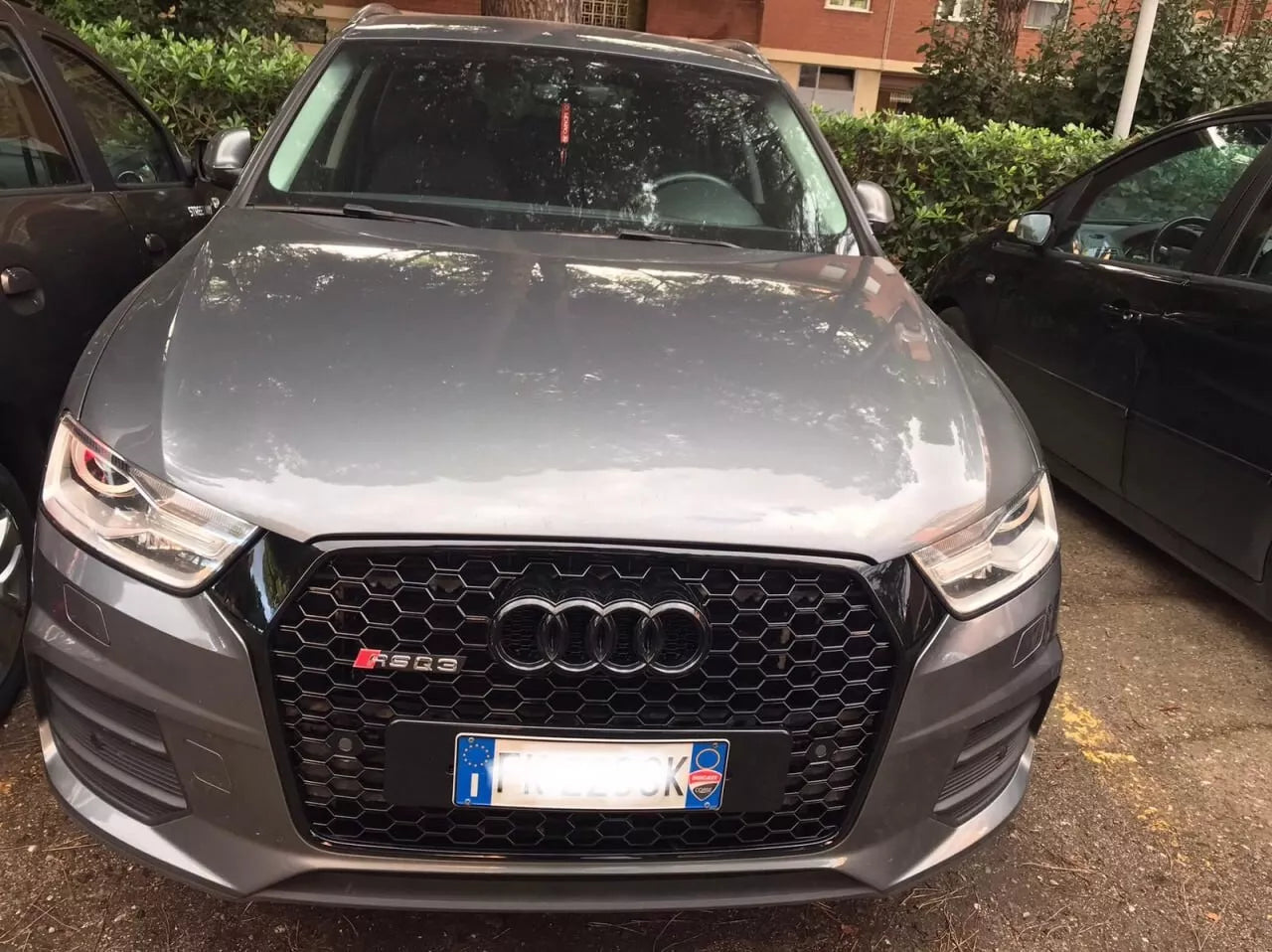 0579 🔥GRIGLIA ADATTO PER AUDI Q3 8U 2016-2019 LOOK RSQ3 NERA🔥