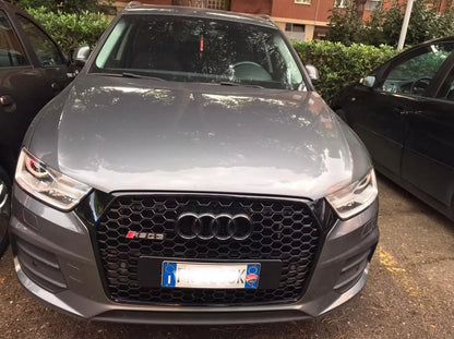 0579 🔥GRIGLIA ADATTO PER AUDI Q3 8U 2016-2019 LOOK RSQ3 NERA🔥