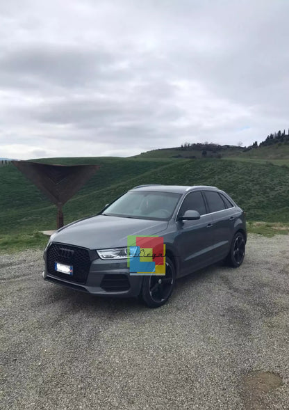0579 🔥GRIGLIA ADATTO PER AUDI Q3 8U 2016-2019 LOOK RSQ3 NERA🔥