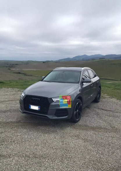 0579 🔥GRIGLIA ADATTO PER AUDI Q3 8U 2016-2019 LOOK RSQ3 NERA🔥