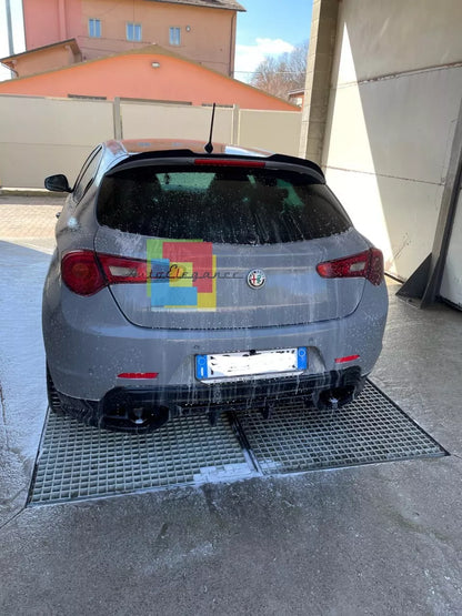 💥 0405 DIFFUSORE POSTERIORE ADATTO PER ALFA ROMEO GIULIETTA NERO LUCIDO💥
