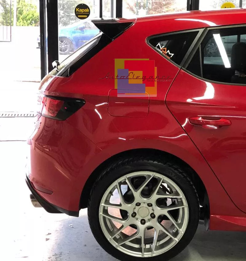 🔥SEAT LEON 5F 5 PORTE 2012+ SPOILER SUL TETTO POSTERIORE + DEFLETTORI ABS -.-🔥