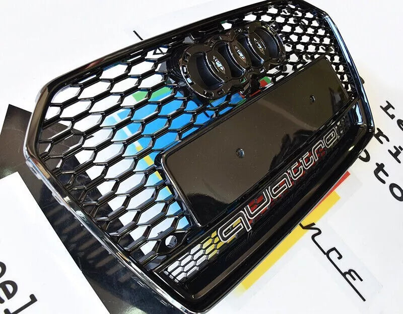 0605⭐GRIGLIA ANTERIORE AUDI A6 4G C7 15-18 LIFT AVANT BERLINA CALANDRA RS6 NERA⭐