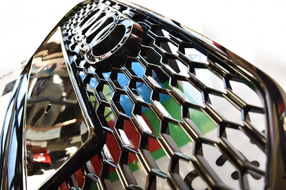 0605⭐GRIGLIA ANTERIORE AUDI A6 4G C7 15-18 LIFT AVANT BERLINA CALANDRA RS6 NERA⭐