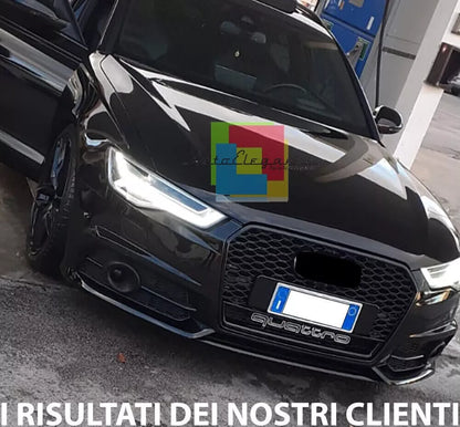 0605⭐GRIGLIA ANTERIORE AUDI A6 4G C7 15-18 LIFT AVANT BERLINA CALANDRA RS6 NERA⭐