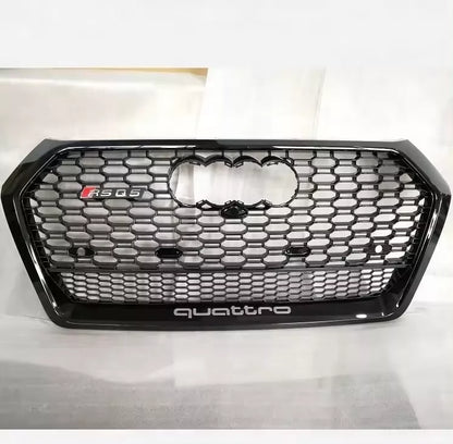 ⭐1948 GRIGLIA ADATTO PER AUDI Q5 FY 2017-2020 LOOK RSQ5 QUATTRO NERO LUCIDO⭐
