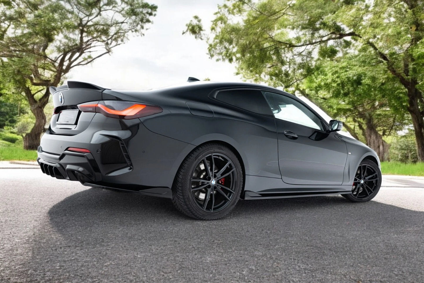 ⭐Bodykit Set di Splitters Adatto Per BMW 4 M-Pack Coupe G22 / G22 Facelift⭐