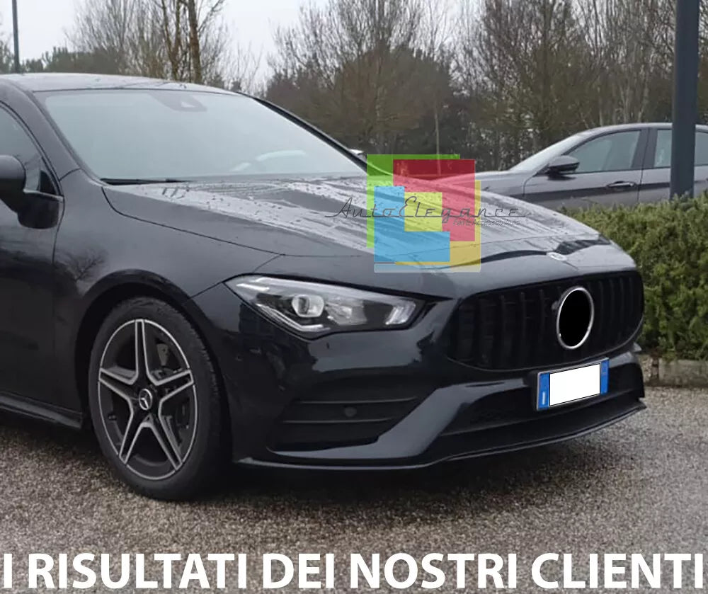 🔥0277 MERCEDES CLA W118 X118 2019+ GRIGLIA ANTERIORE AMG PROFILI NERI🔥