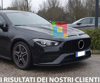 🔥0277 MERCEDES CLA W118 X118 2019+ GRIGLIA ANTERIORE AMG PROFILI NERI🔥