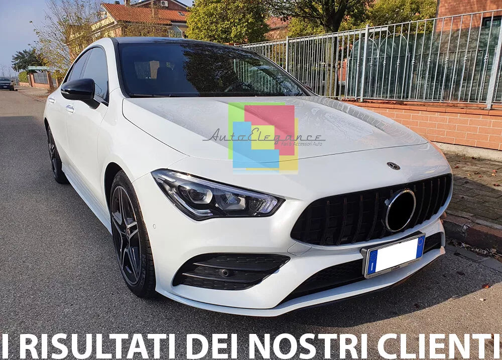 🔥0277 MERCEDES CLA W118 X118 2019+ GRIGLIA ANTERIORE AMG PROFILI NERI🔥