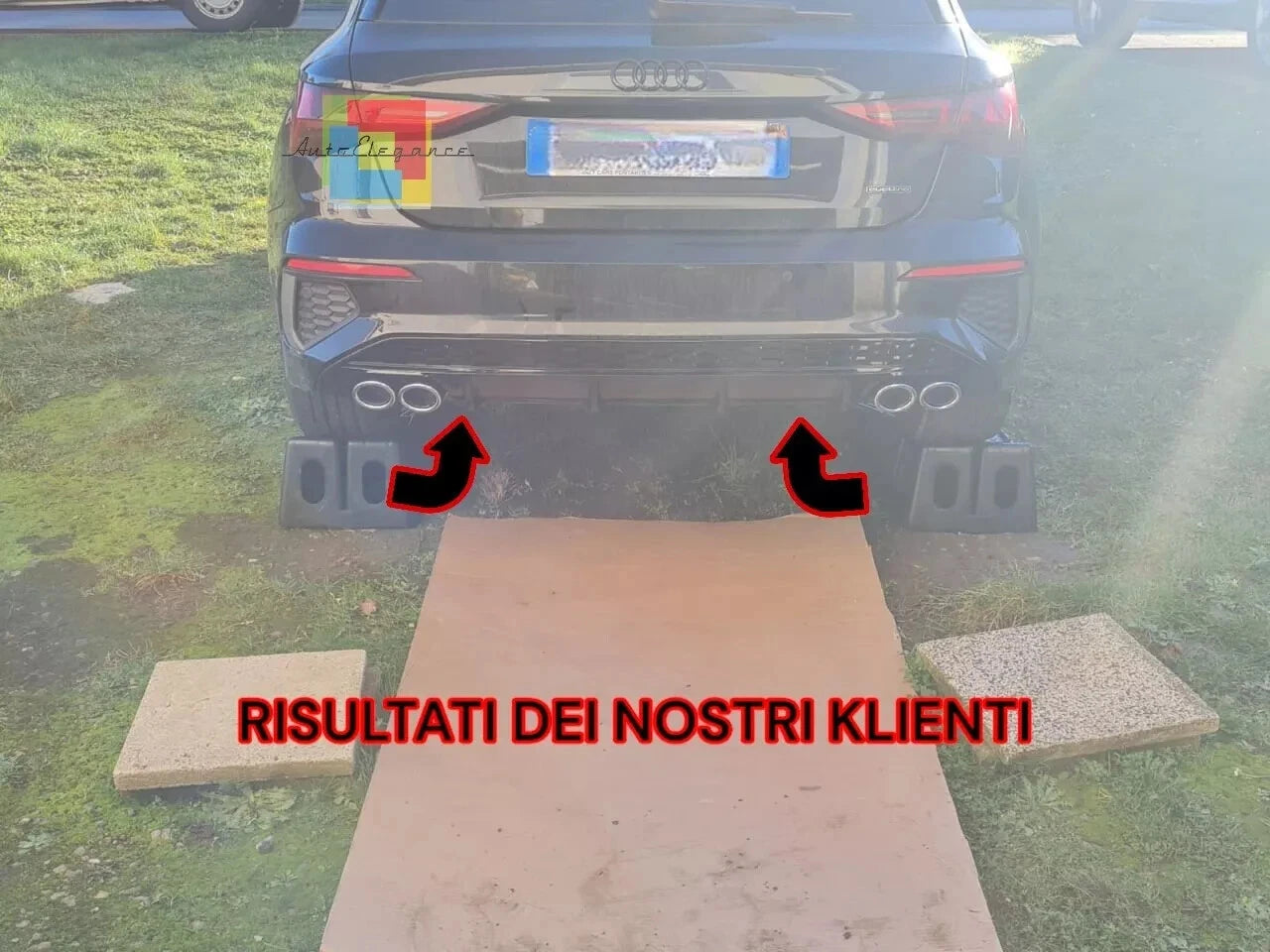 ⚡⚡1085 DIFFUSORE ADATTO PER A3 8Y 2020+ SPORTBACK LOOK S3 PER PARAURTI SLINE⚡⚡