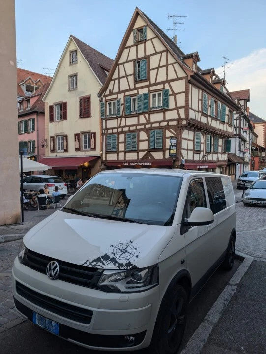 🔥0337 PARAFANGHI ADATTI PER VW TRANSPORTER T5 T5.1 2003-2015 NERO OPACO 🔥