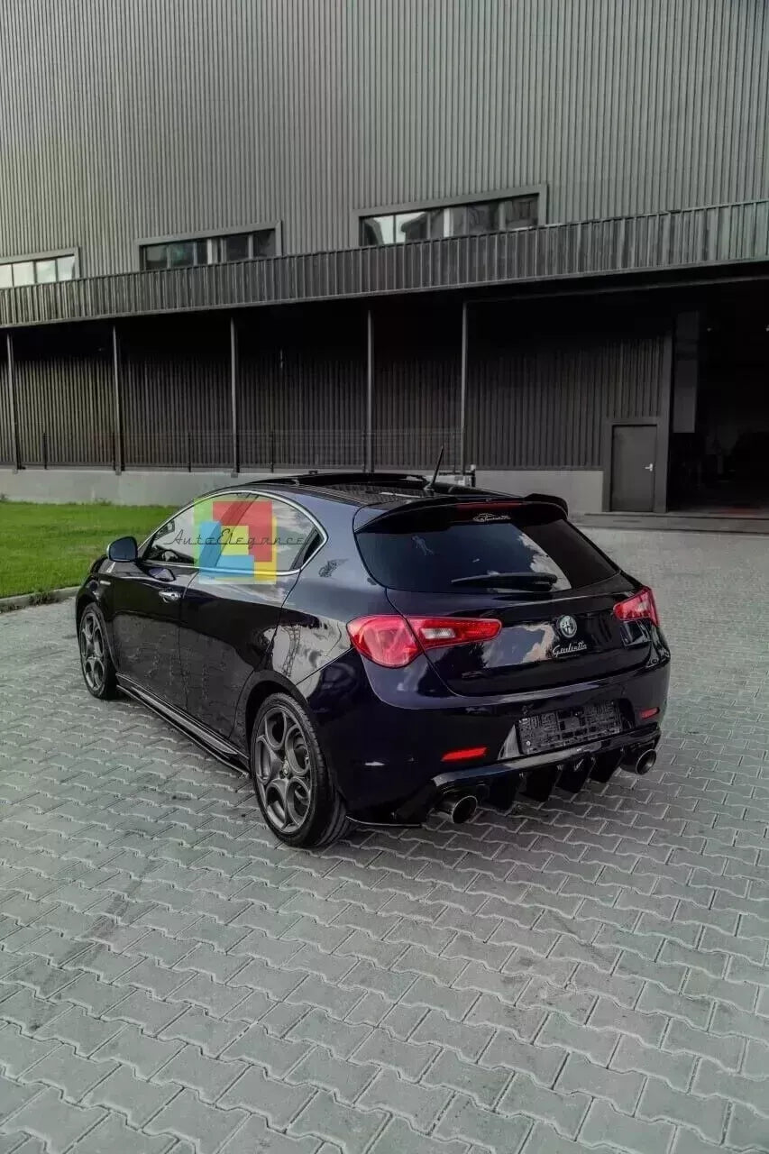 🔥1924⚡DIFFUSORE ADATTO PER ALFA ROMEO GIULIETTA LOOK TUNING NERO LUCIDO🔥⚡