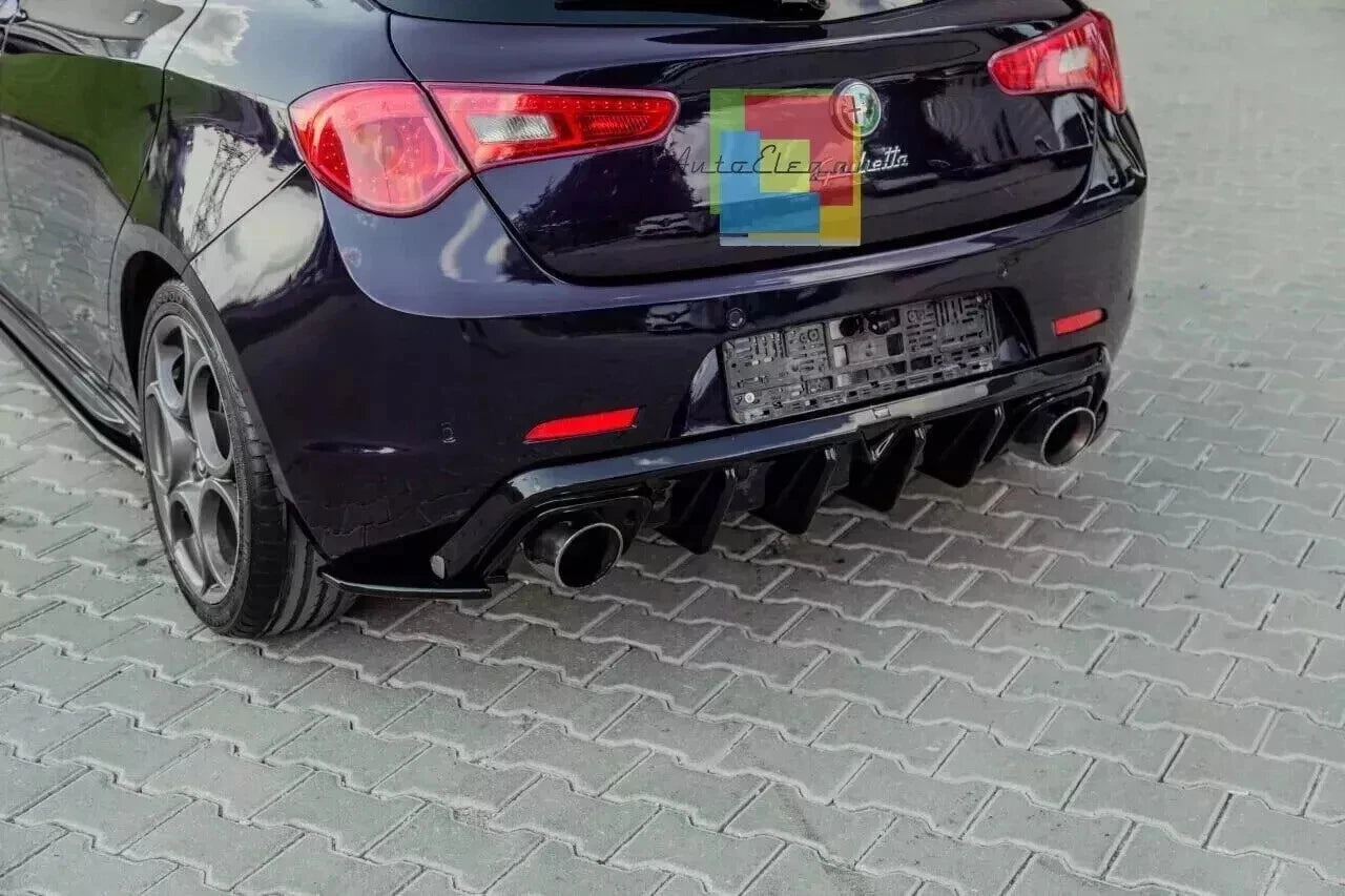 🔥1924⚡DIFFUSORE ADATTO PER ALFA ROMEO GIULIETTA LOOK TUNING NERO LUCIDO🔥⚡