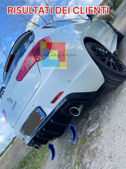 🔥1924⚡DIFFUSORE ADATTO PER ALFA ROMEO GIULIETTA LOOK TUNING NERO LUCIDO🔥⚡