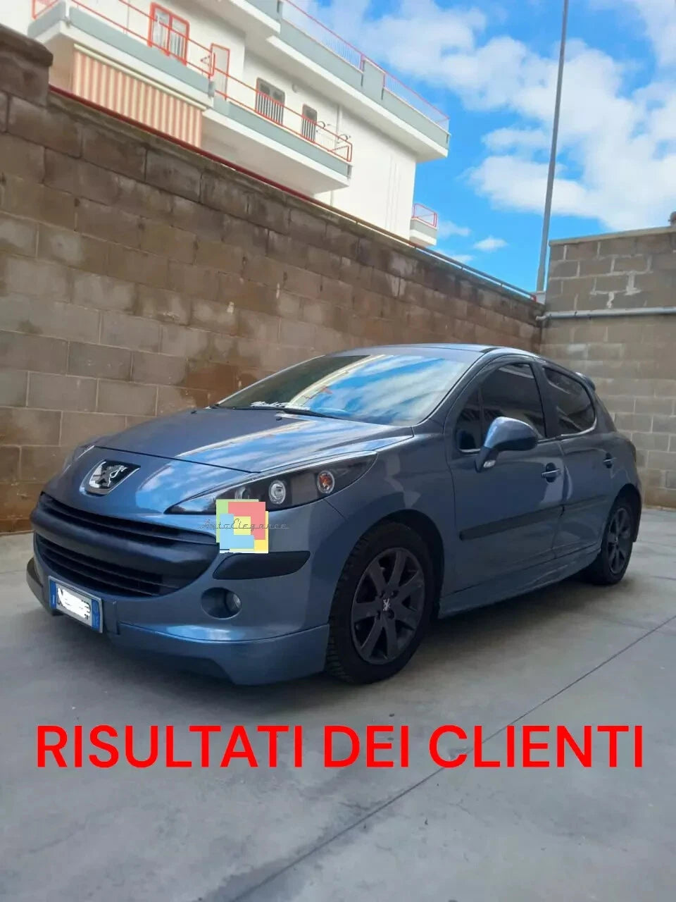 🔥1741 FARI ANTERIORI ADATTO PER PEUGEOT 207 207 CC 06-2012 NERI ANGEL EYES🔥