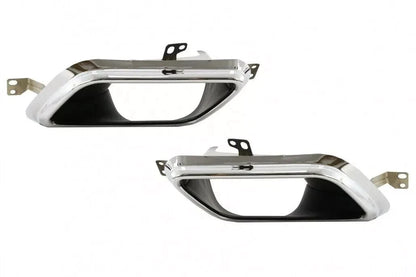 ⭐0755 DIFFUSORE RANGE ROVER VELAR SUVL560 17+TERMINALI  ALL BLACK NERO LUCIDO⭐