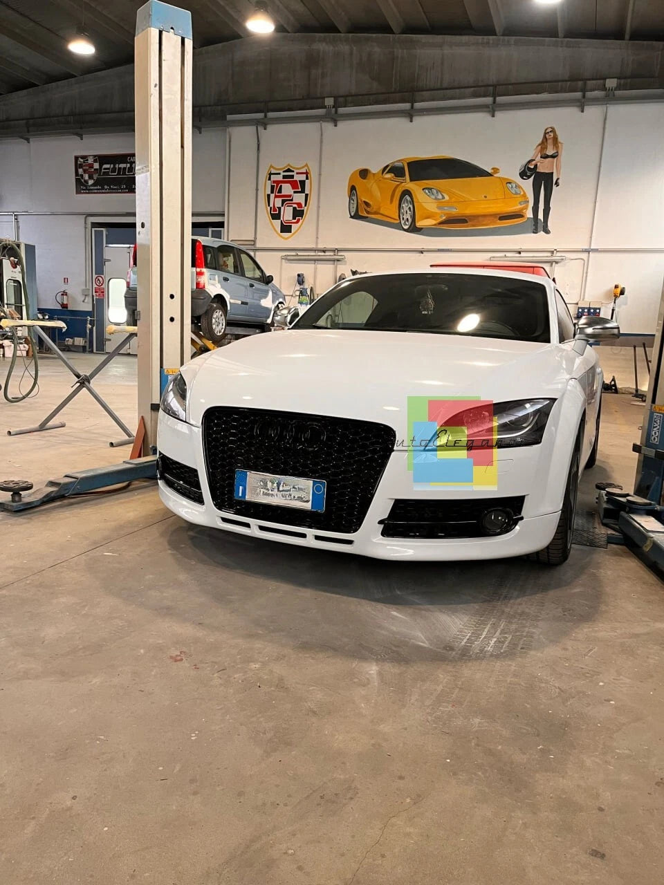 🔥0582 GRIGLIA ADATTA PER AUDI TT 8J 2006-2014 LOOK RSTT NERO LUCIDO🔥