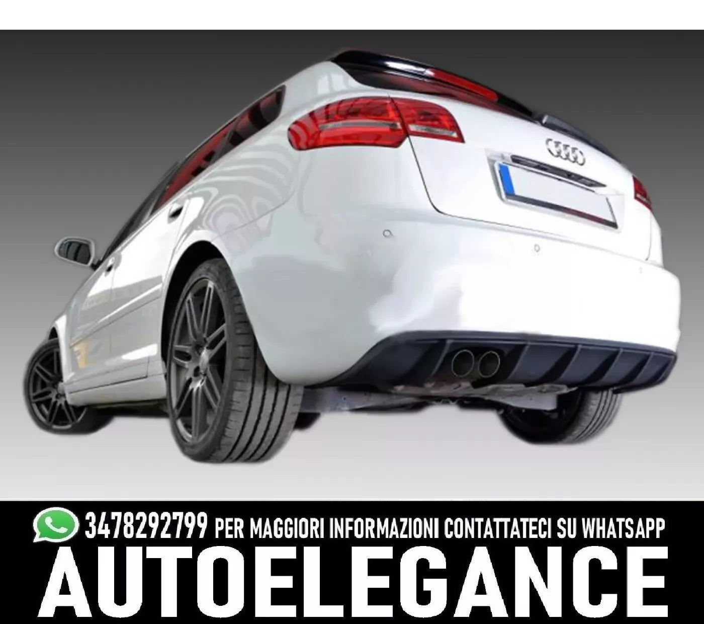Diffusore posteriore Audi A3 8P Sportback (2008-2012)