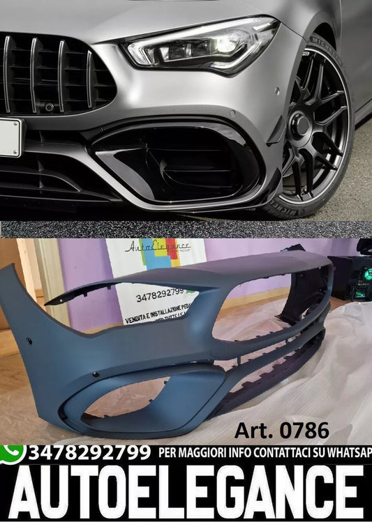 Paraurti anteriore adatto per Mercedes Cla 45 W118 C118 Look AMG -