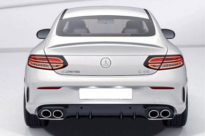 Diffusor für Mercedes C205 A205 Coupe Kabriolett 14-19 Tipps C43 Look