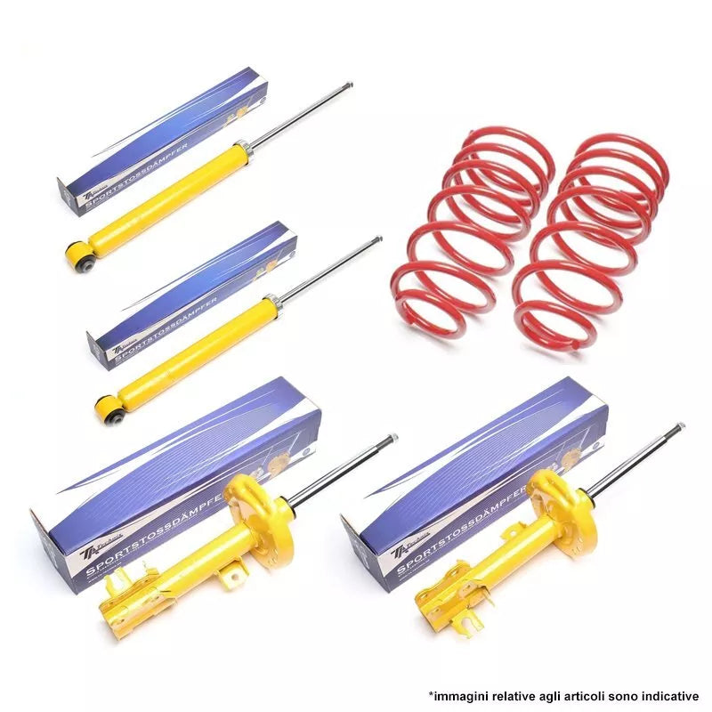 Assetto Sportivo per Renault Clio 2 B/C57 solo anteriore -70mm 1990-1998 Ø52mm