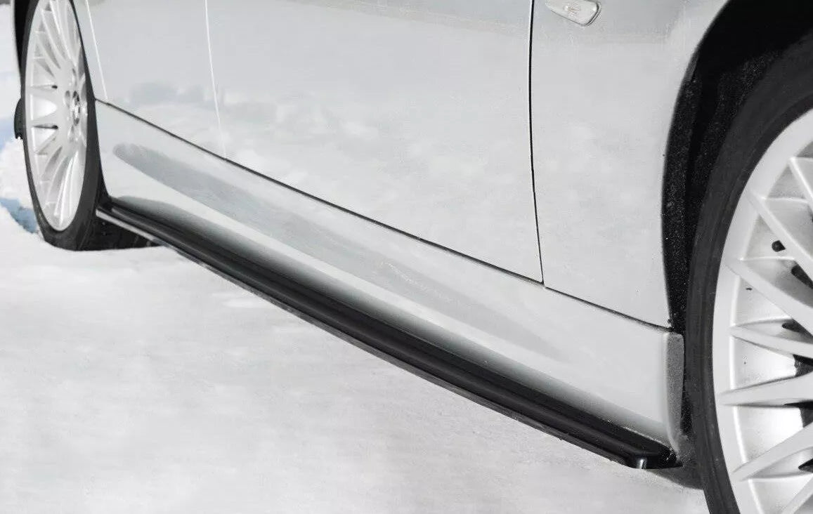⭐SOTTO MINIGONNE ADATTO PER BMW SERIE 3 E90 E91 05-11 NERO LUCIDE⭐