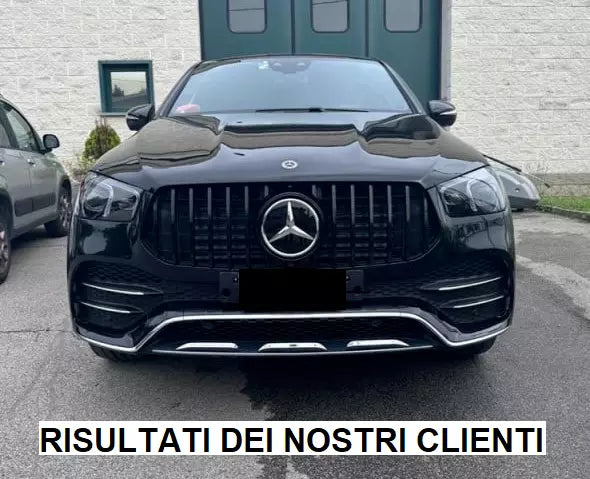 ⭐GRIGLIA ANTERIORE PER MERCEDES GLE W167 C167 2019+ NERA PANAMERICANA⭐