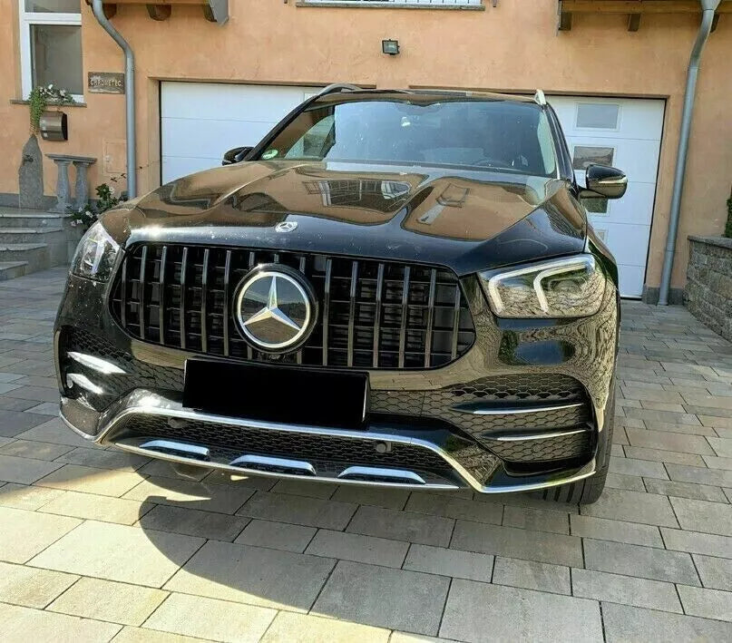 ⭐GRIGLIA ANTERIORE PER MERCEDES GLE W167 C167 2019+ NERA PANAMERICANA⭐