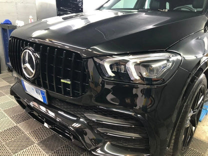 ⭐GRIGLIA ANTERIORE PER MERCEDES GLE W167 C167 2019+ NERA PANAMERICANA⭐