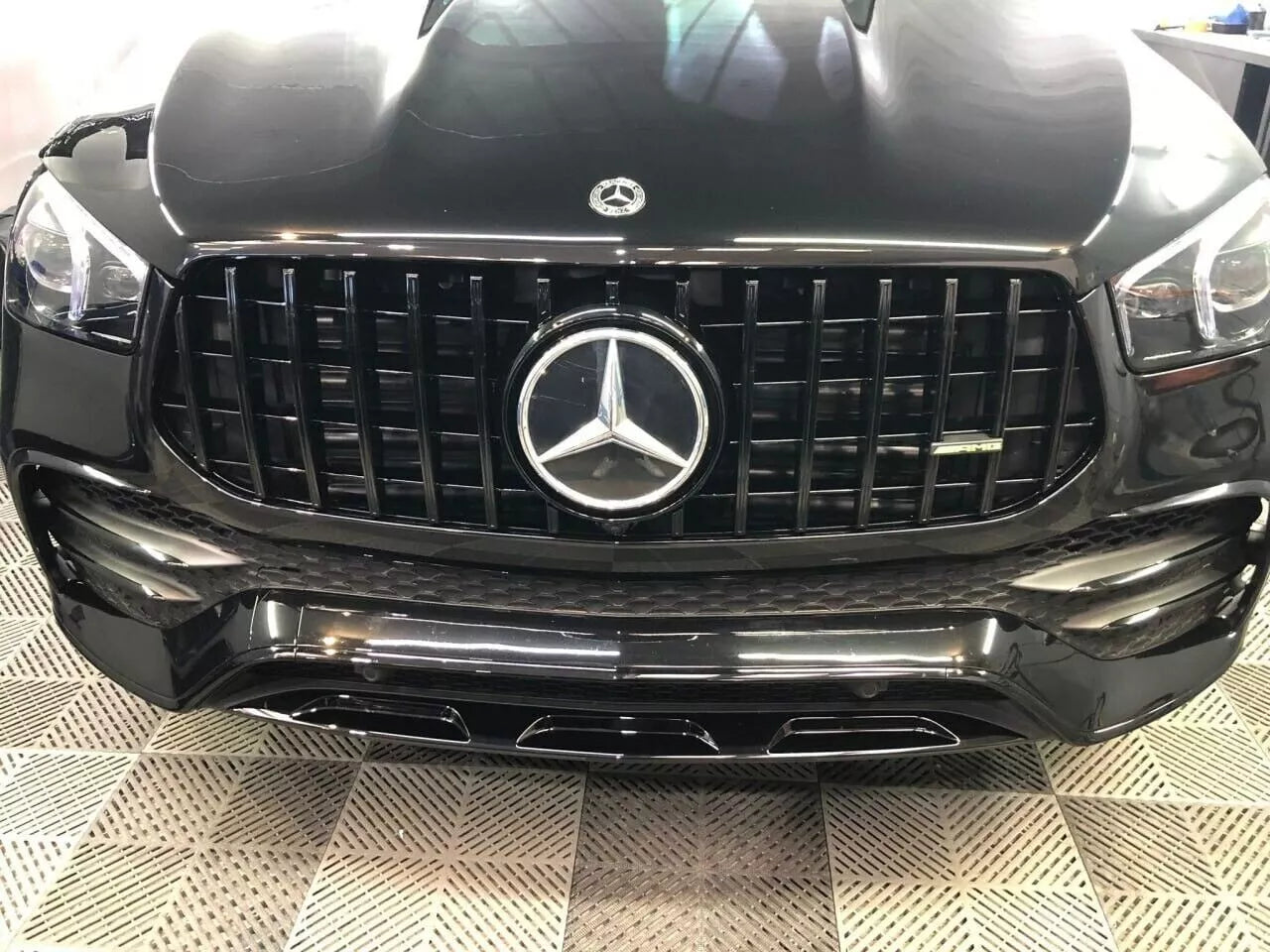 ⭐GRIGLIA ANTERIORE PER MERCEDES GLE W167 C167 2019+ NERA PANAMERICANA⭐