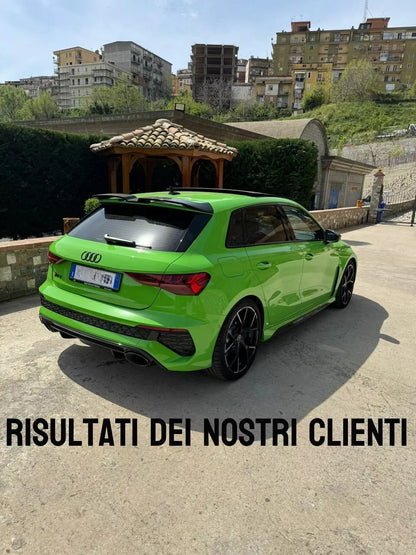 ✨SPOILER ADATTO PER AUDI A3 / RS3 8Y 2020+ LOOK NERO LUCIDO DESIGN SPORTIVO✨