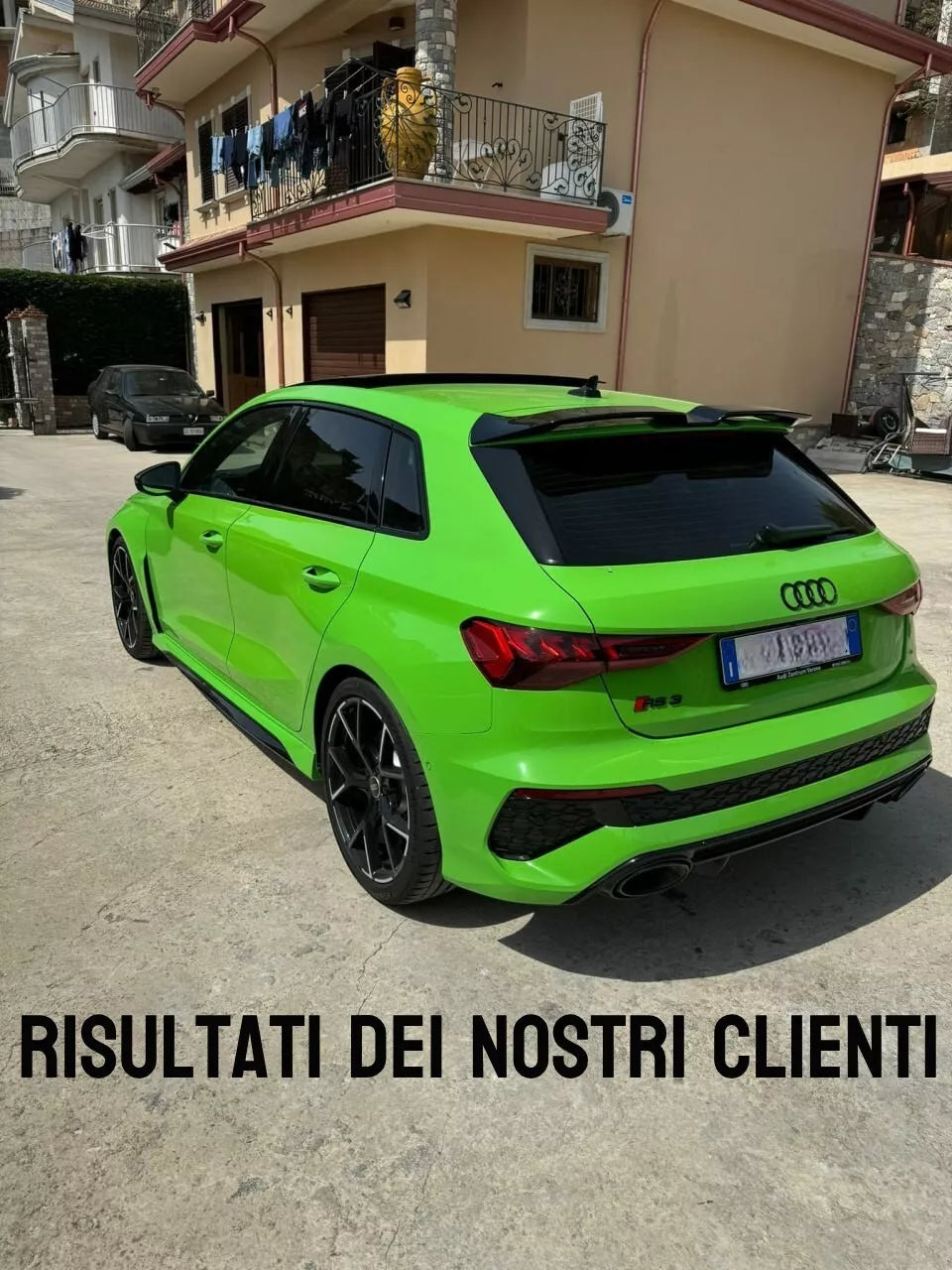 ✨SPOILER ADATTO PER AUDI A3 / RS3 8Y 2020+ LOOK NERO LUCIDO DESIGN SPORTIVO✨