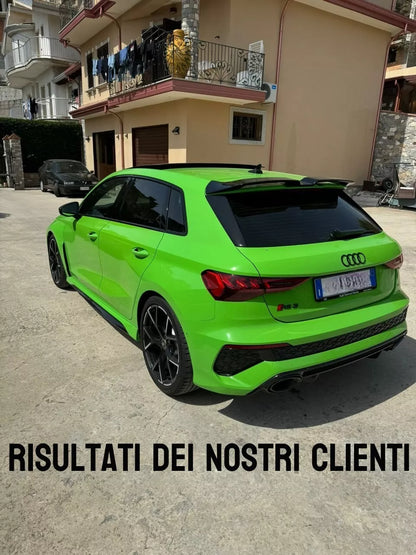 ✨SPOILER ADATTO PER AUDI A3 / RS3 8Y 2020+ LOOK NERO LUCIDO DESIGN SPORTIVO✨