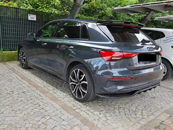 ✨SPOILER ADATTO PER AUDI A3 / RS3 8Y 2020+ LOOK NERO LUCIDO DESIGN SPORTIVO✨