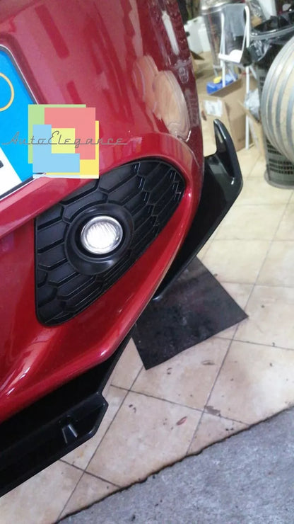 ⭐SPLITTER ANTERIORE ADATTO PER ALFA ROMEO MITO 08+ NERO LUCIDO LOOK RS⭐