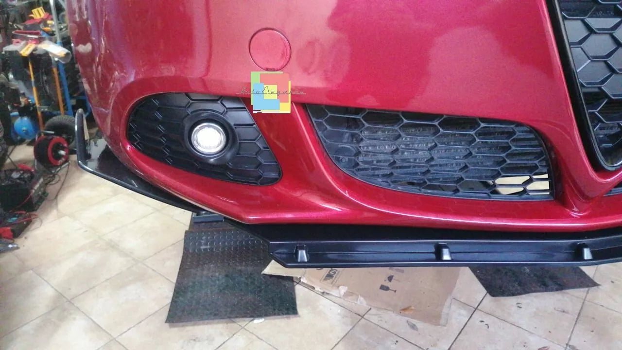 ⭐SPLITTER ANTERIORE ADATTO PER ALFA ROMEO MITO 08+ NERO LUCIDO LOOK RS⭐