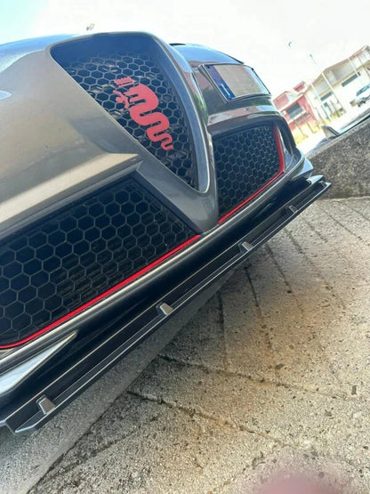 ⭐SPLITTER ANTERIORE ADATTO PER ALFA ROMEO MITO 08+ NERO LUCIDO LOOK RS⭐