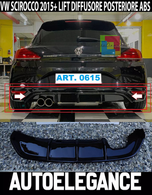 0615 Spoiler Paraurti Posteriore Rline R Diffusore VW Scirocco