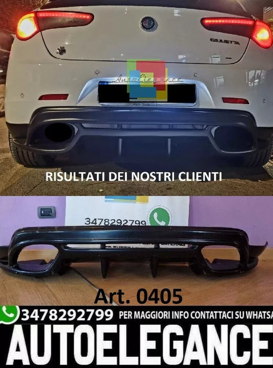 0405 Diffusore per Alfa Romeo Giulietta Look Posteriore Fourfoil