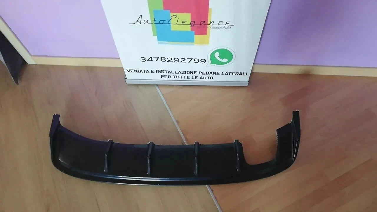 🔥DIFFUSORE ADATTO PER AUDI A3 8V RS3 12-16 LOOOK NERO LUCIDO 2SX SPORTIVO🔥