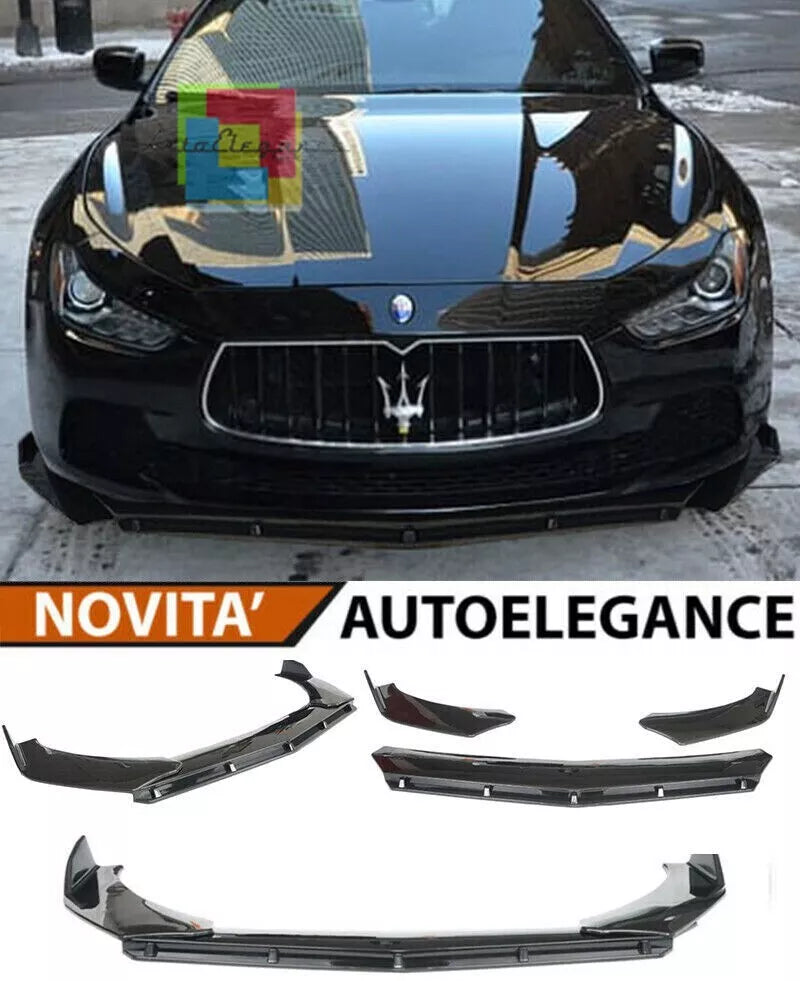 PARAURTI ANTERIORE MASERATI GHIBLI IN ABS LOOK RS SPLITTER NERO