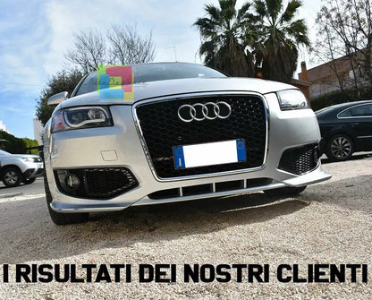⭐GRIGLIA ANTERIORE ADATTO PER AUDI A3 8P 05-08 CALANDRA LOOK RS3 CROMATO⭐