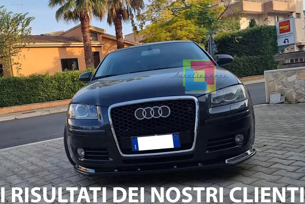 ⭐GRIGLIA ANTERIORE ADATTO PER AUDI A3 8P 05-08 CALANDRA LOOK RS3 CROMATO⭐