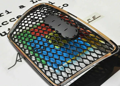 ⭐GRIGLIA ANTERIORE ADATTO PER AUDI A3 8P 05-08 CALANDRA LOOK RS3 CROMATO⭐