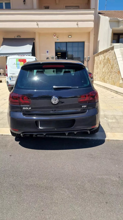 ✨SPOILER SUL TETTO PER VW GOLF 6 VI 2008-2012 POSTERIORE NERO LUCIDO✨