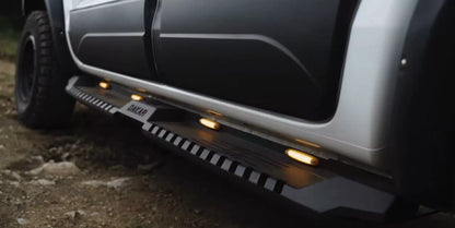 ⭐PEDANE ADATTO PER FORD RANGER 2011+ LOOK DAKAR OFF ROAD NERO OPACO ⭐