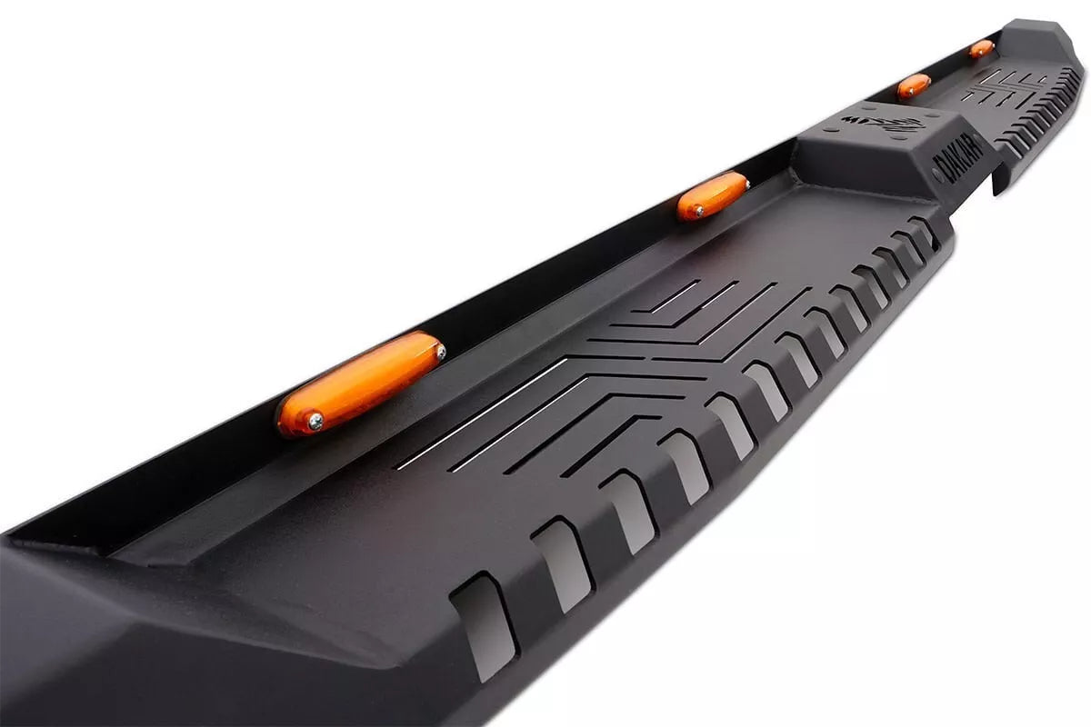 ⭐PEDANE ADATTO PER FORD RANGER 2011+ LOOK DAKAR OFF ROAD NERO OPACO ⭐
