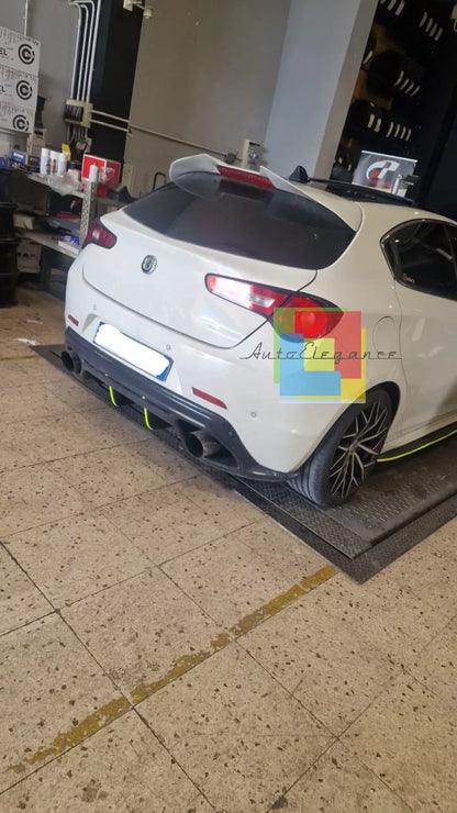 🔥DIFFUSORE POSTERIORE ADATTO PER ALFA ROMEO GIULIETTA NERO LUCIDO🔥